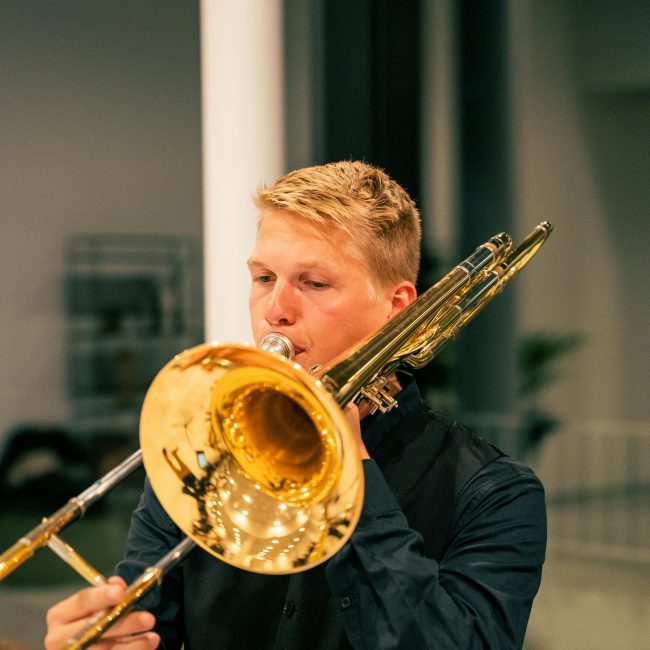 Konzert eines Posaunenspielers